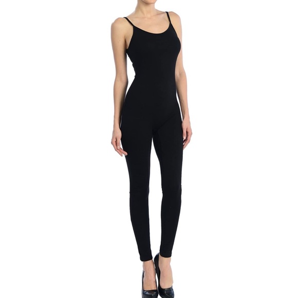 Pants & Jumpsuits Amazon Full Length Spaghetti Strap Black Body Suit Poshmark